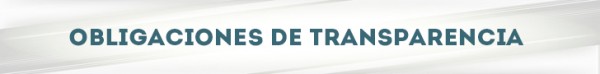 Obligaciones de transparencia