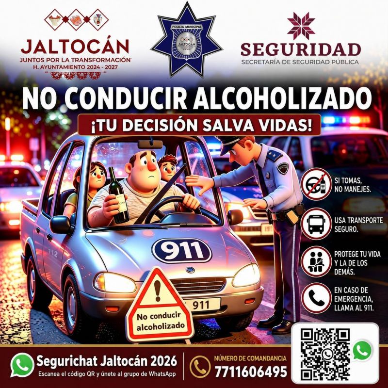 NO CONDUZCAS ALCOHOLIZADO